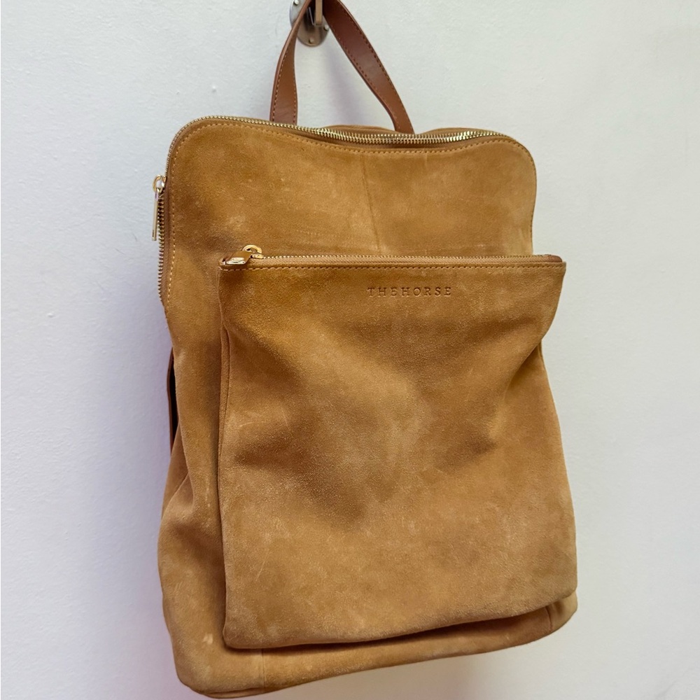 The Horse Limited Edition Caramel Suede Backpack - Picture 4 of 13